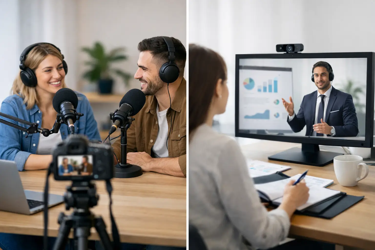 Videopodcast oder Webinar-Format wählen?