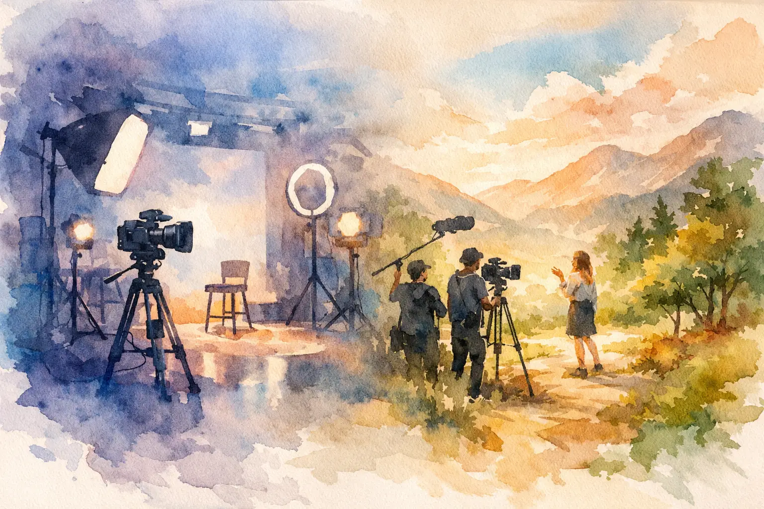 Videostudio oder On-Location-Dreh - was passt?