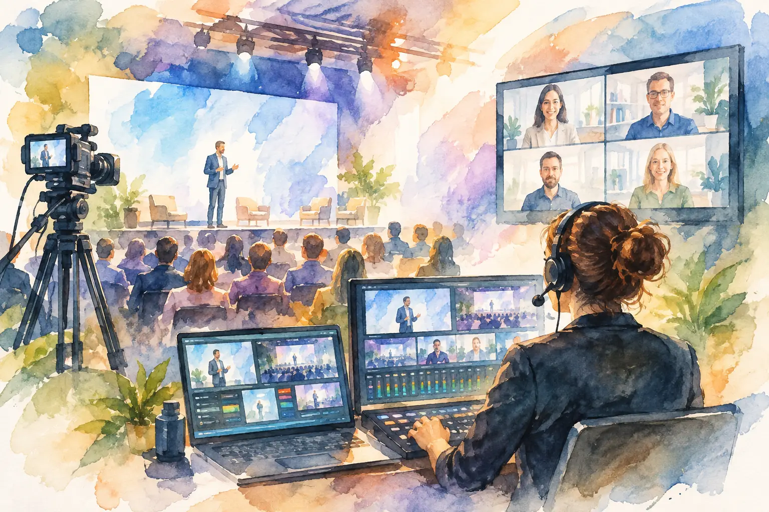 Hybride Event Produktion mit klarer Regie