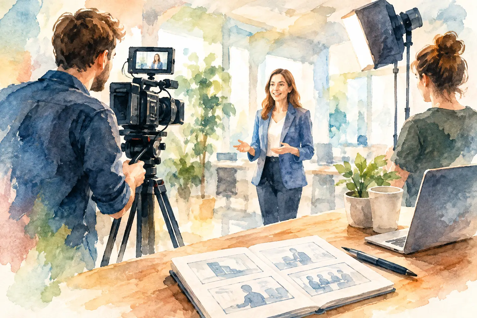 Unternehmensvideo erstellen lassen mit Plan