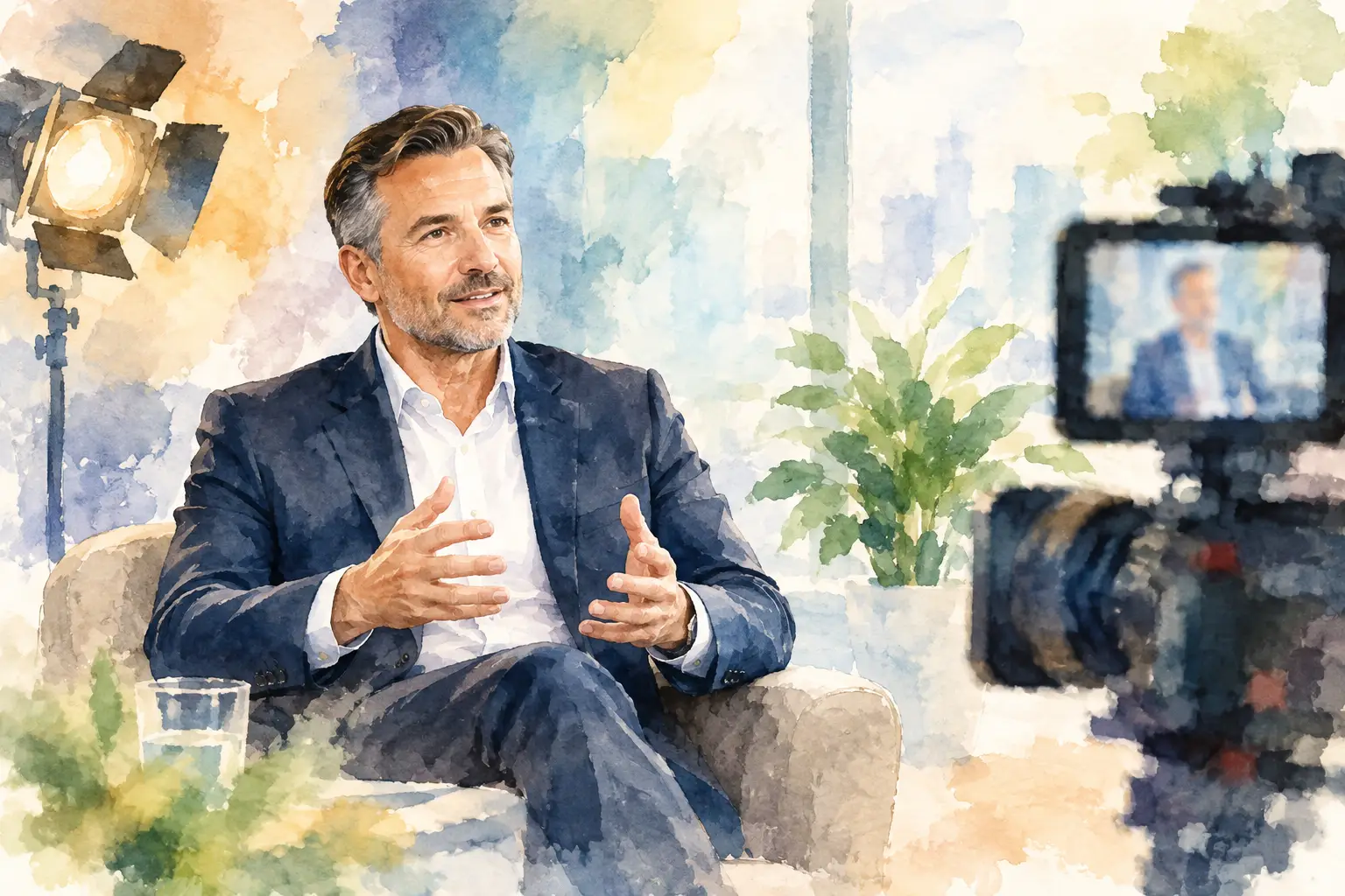 CEO-Statement überzeugend inszenieren im Studio